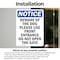 Signmission Beware Of The Dog Please Use Front, 7 in W x Rectangle, Vinyl Decal OS-2PACK-NS-D-710-V-10348 - alternate 2